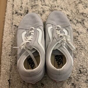 Vans Gray and White Sneakers